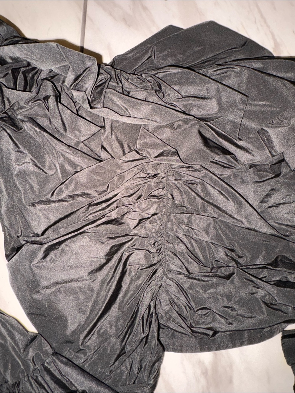 Zara Black Ruffled Off-Shoulder Blouse - Picture 3 of 3